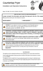 CPG CF15-NG Manual de instrucciones de instalación y funcionamiento