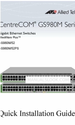 Allied Telesis CentreCOM GS980M Series Hızlı Kurulum Kılavuzu