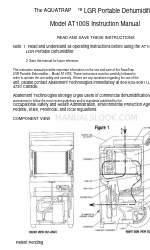 ABATEMENT AQUATRAP AT100S Manual de instruções