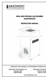 ABATEMENT PAS1200 Instruction Manual