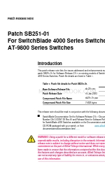 Allied Telesis SB251-01 Especificação