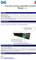 DG AB01-PCIe2SATA 매뉴얼