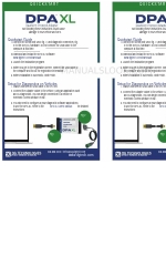 DG Technologies DPA XL Manuel de démarrage rapide