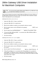 2Wire Gateway 100 Series Installation du pilote