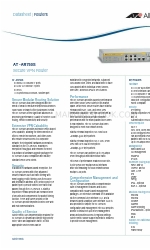 Allied Telesis AT AR750S  AT-AR750S AT-AR750S Технічний паспорт