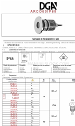 DGA ARCO 60 IP68 Installations- und Benutzerhandbuch