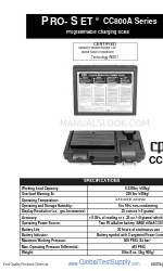 CPS Products PRO-SET CC800A Series Manual