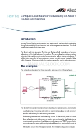 Allied Telesis Routers and Switches Arkusz danych