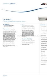 Allied Telesis WebSmart AT-FS750/16 Gegevensblad