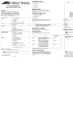 Allied Telesis AT-CM3K0S Installation Manual