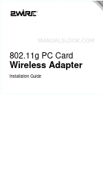 2Wire 802.11g PC Card Wireless Adapter Installation Manual