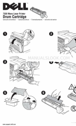 Dell 7330 Instruções para o cartucho do tambor