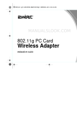 2Wire 802.11g PC Card Wireless Adapter Installation Manual