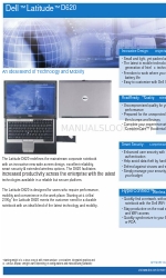 Dell D620 - Latitude Laptop Computer System Core Duo Processor Wireless XP Pro 데이터시트