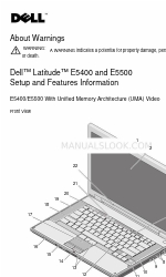 Dell E5400 - Latitude - Core 2 Duo 2.4 GHz Інформація про налаштування та функції