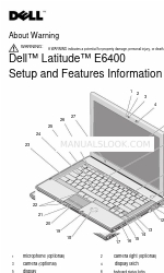 Dell E6400 - Latitude - Core 2 Duo 2.53 GHz Setup And Features Information