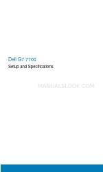 Dell G7 7700 Pengaturan dan Spesifikasi