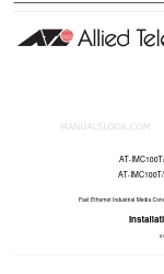 Allied Telesis AT-IMC100T/SCMM Instrukcja instalacji