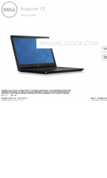 Dell Inspiron 15 3000 Series Посібник із швидкого старту