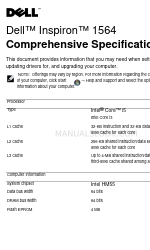 Dell Inspiron 1564 Specifications