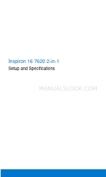 Dell Inspiron 16 7620 2-in-1 Setup And Specifications