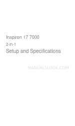 Dell Inspiron 17 7000 2-in-1 Series Setup And Specifcations