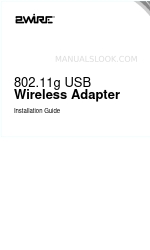 2Wire 802.11g USB Wireless Adapter Manuel d'installation