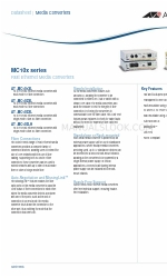 Allied Telesis AT-MC103XL Fiche technique