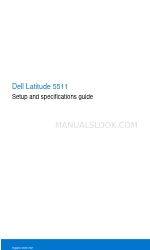 Dell Latitude 5511 Manual de configuração e especificações