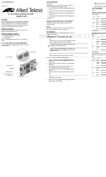 Allied Telesis Converteon AT-CV101 Series 설치 매뉴얼