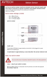 Avtech RMA-MOT2-SEN Note d'installation