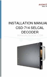 Avtech CSD-714 Selcal Manuale di installazione