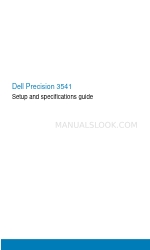 Dell Precision 3541 Manuale di configurazione e specifiche