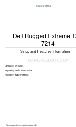 Dell Rugged Extreme 12-7214 Información sobre configuración y características