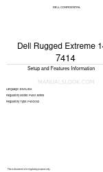 Dell Rugged Extreme 14-7414 セットアップと機能情報