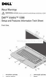 Dell Vostro 1088 Informações sobre a configuração e as características