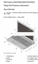 Dell Vostro 3550 Informations sur l'installation et les caractéristiques