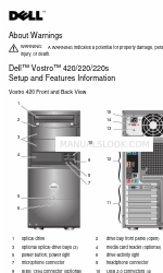 Dell 220s - Vostro - 2 GB RAM Informations sur l'installation et les caractéristiques