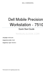 Dell 7510 Quick Start Manual