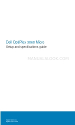 Dell D10U003 Manual de configuração e especificações