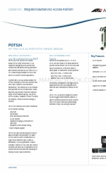 Allied Telesis POTS24 Datasheet