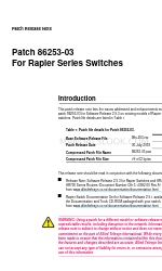 Allied Telesis Rapier Series Nota di rilascio