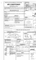 EnStar Split Wall Mounting Type Room Air Conditioner 설치 매뉴얼