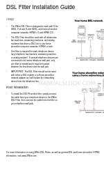 2Wire DSL Filter インストールマニュアル