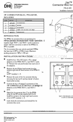 DH Instruments CONNECTOR BLOC FOR RPM4 Kurulum Talimatları