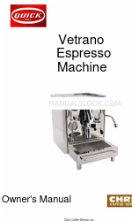 Chris Coffee Service Vetrano Owner's Manual