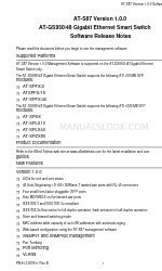 Allied Telesis AT-S87 Catatan Rilis