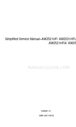 Dell AW2521HFLA Simplified Service Manual