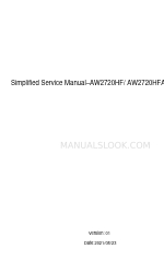 Dell AW2720HF Simplified Service Manual