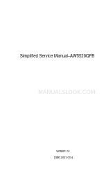 Dell AW5520QFB Simplified Service Manual